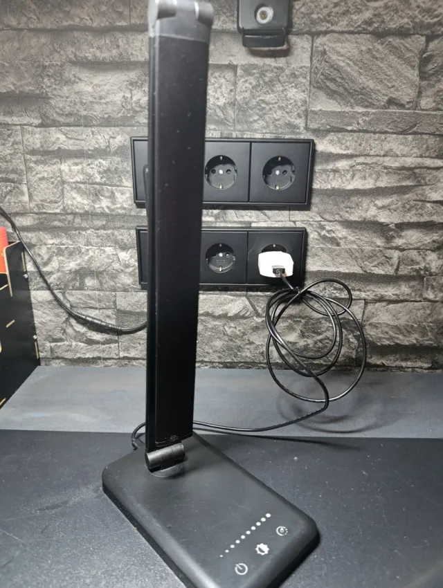 Flexo LED Escritorio Negro Metal