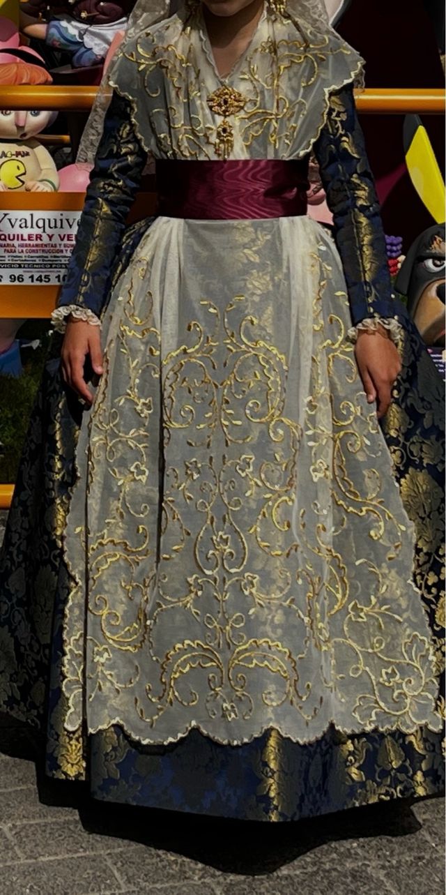 Manteletas Falleras Niña Doradas