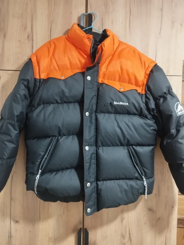 Abrigo Roc Noice Negro y Naranja