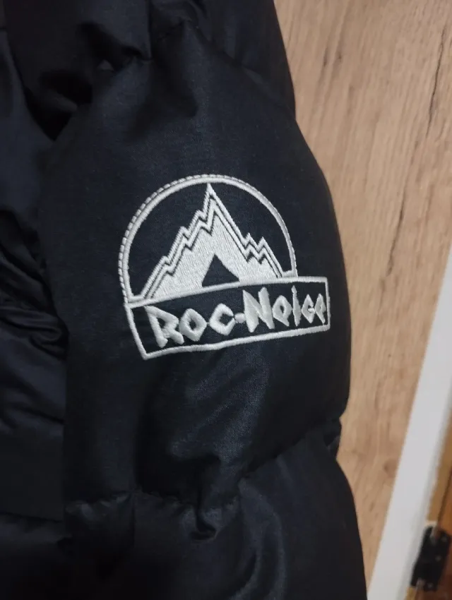 Abrigo Roc Noice Negro y Naranja