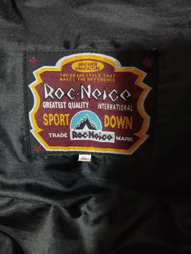 Abrigo Roc Noice Negro y Naranja