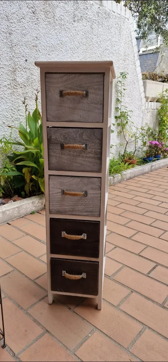 Cajonera de madera 5 cajones