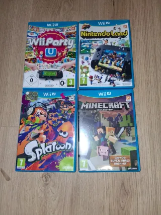 Lote 4 Giochi Wii U: Splatoon, Minecraft, Wii Party