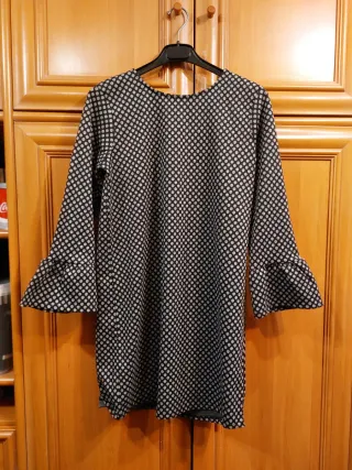 Vestido estampado lunares talla única