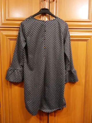 Vestido estampado lunares talla única