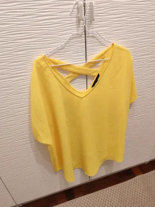 Blusa amarilla mujer