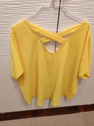 Blusa amarilla mujer
