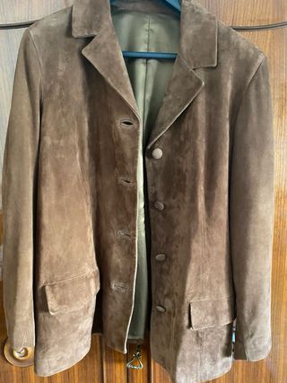 Tailleur Vera Pelle Scamosciata Marrone