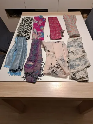 Set di 8 foulard e sciarpe da donna