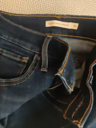 Vaqueros Mujer Levi's Rectos Etiqueta Roja