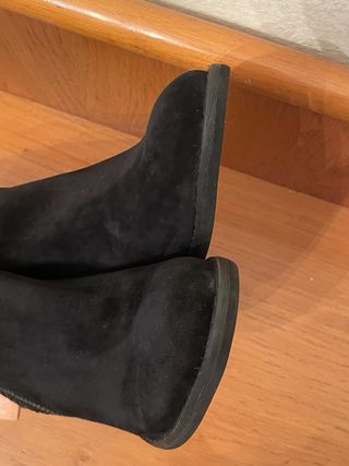 ALMA EN PENA - Botines negros tacón pedrería 39