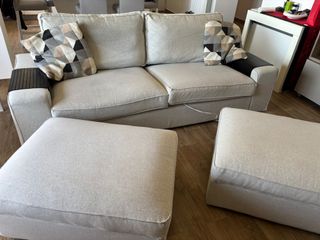 Divano Kivik 3 posti Ikea + 2 pouf
