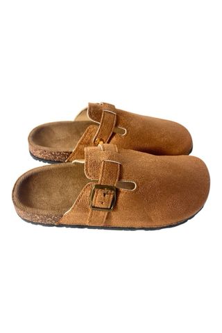 Zuecos estilo Boston Marrón Talla 40