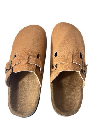 Zuecos estilo Boston Marrón Talla 40