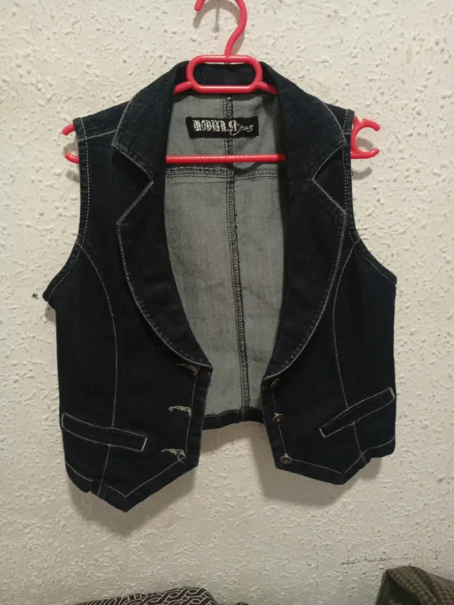 Chaleco de mezclilla azul