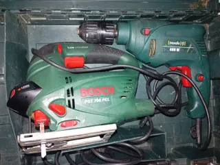 Sierra de calar Bosch PST 700 PEL +Taladro Cansel