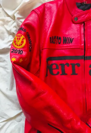 Chaqueta biker Ferrari