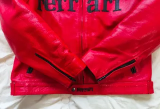 Chaqueta biker Ferrari