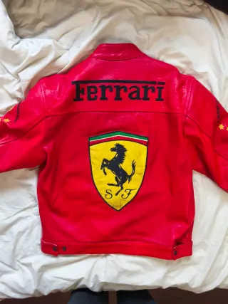 Chaqueta biker Ferrari
