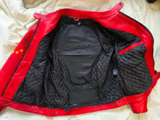 Chaqueta biker Ferrari