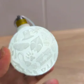 Bola Navidad Litofania Villains Disney