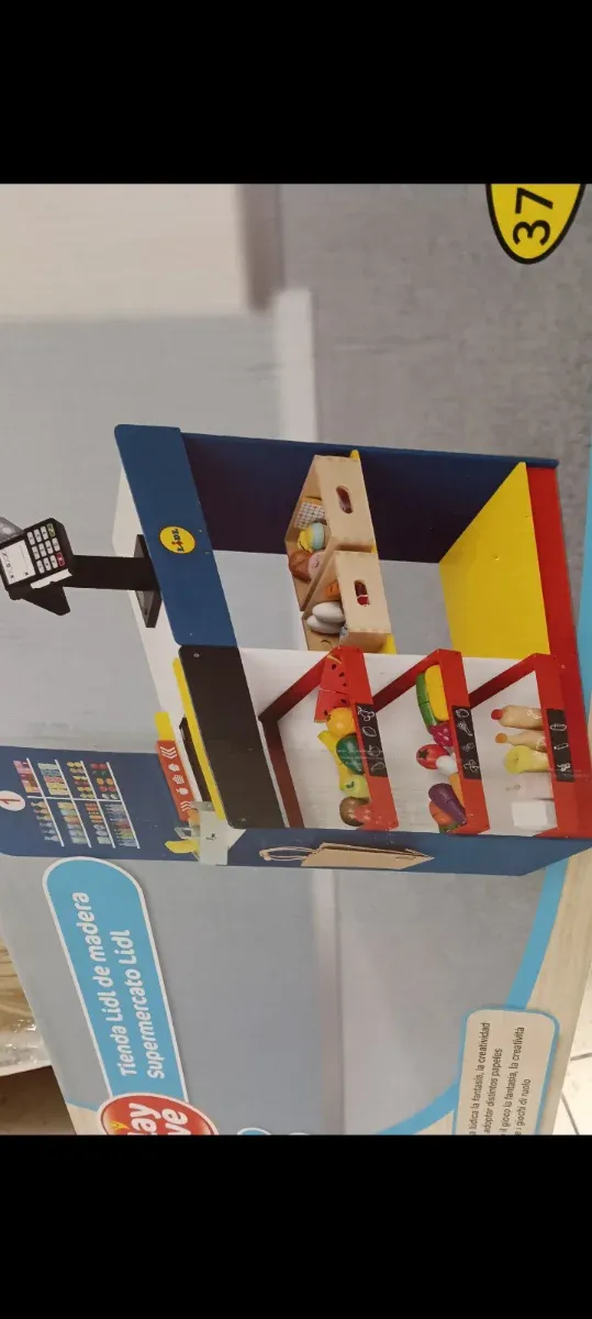Juguete tienda Lidl de madera