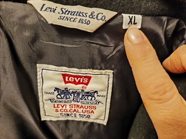 Peacoat Levi's Uomo Nero