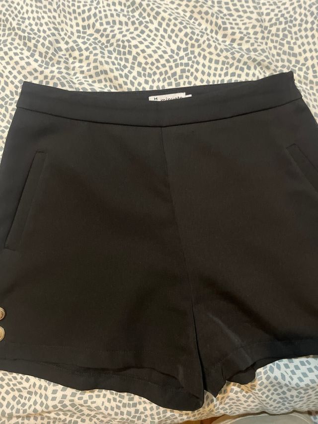 Pantalón corto mujer Minueto negro