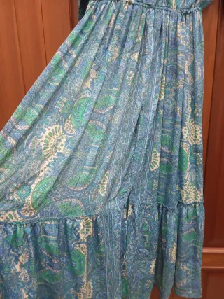 Vestido largo estampado