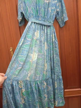 Vestido largo estampado