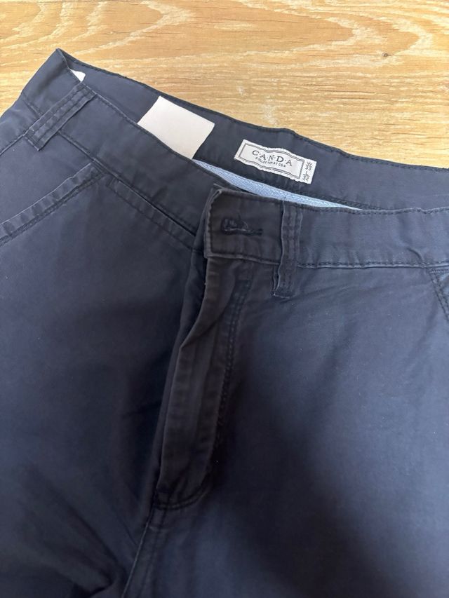 Pantalón chino CANDA azul talla 42