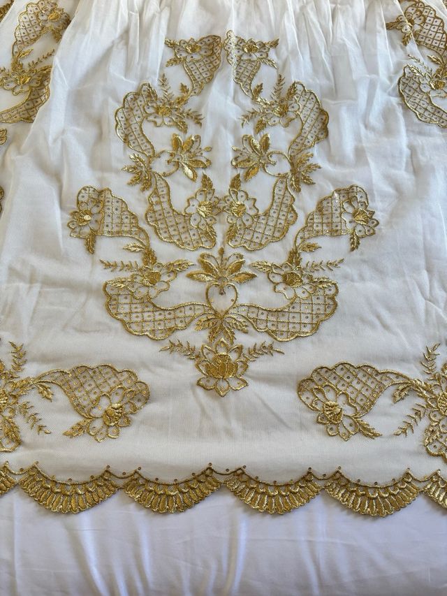 Manteletas Falleras Niña Doradas