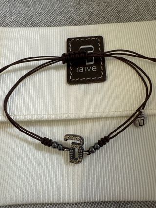 Pulsera Raive con charm letra 3