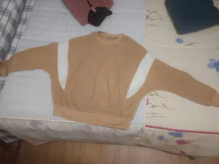 Sudadera Beige,azul,rosaTalla M