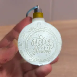 Bola Navidad Litofanía Sonic