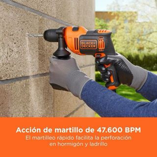 Taladro Percutor BLACK+DECKER 710W con Maletín