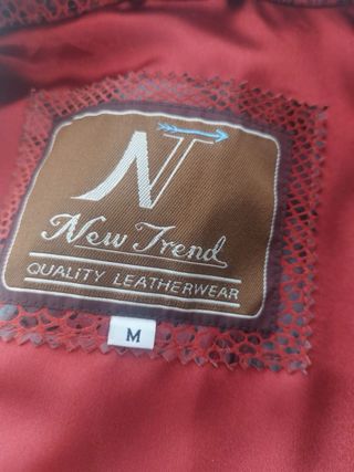 Chaqueta Cuero Roja Talla M