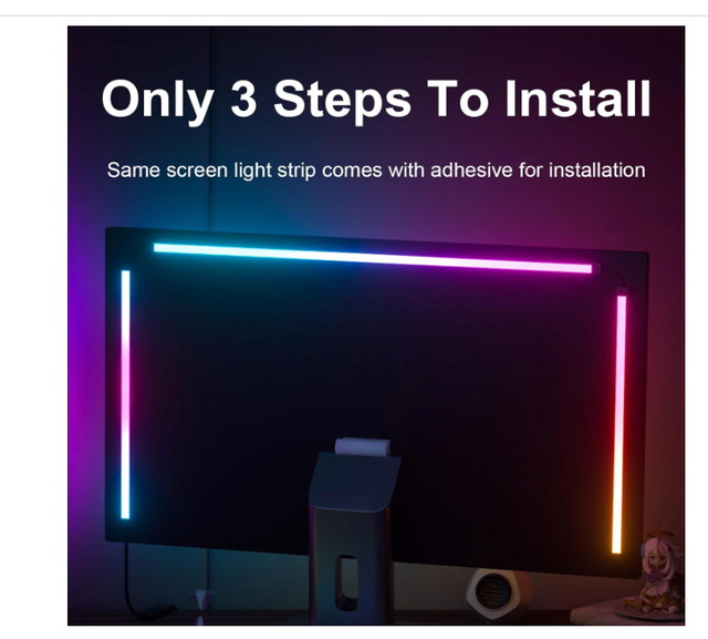 Luce LED per Monitor PC 24 pollici