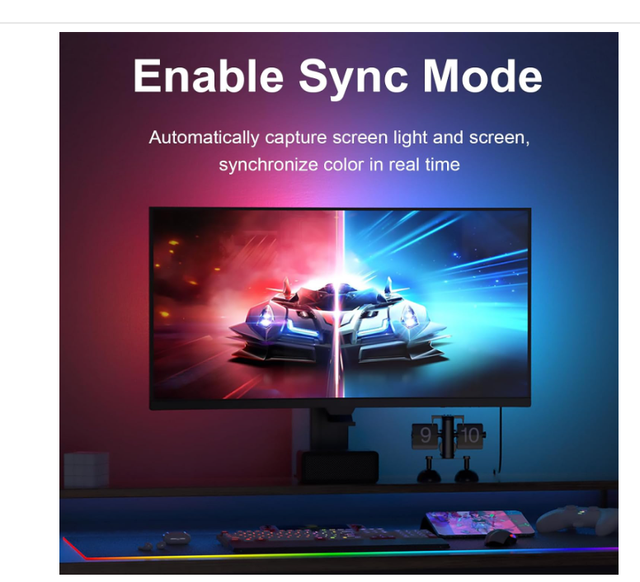 Luce LED per Monitor PC 24 pollici