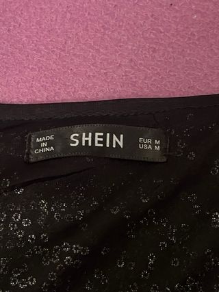 Blusa plateada lentejuelas SHEIN tirantes