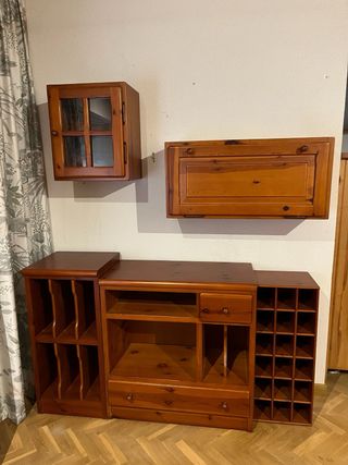 Set de salón madera maciza