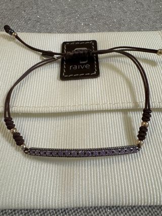 Pulsera Raive con piedras moradas