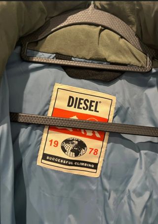 Chaqueta acolchada Diesel verde