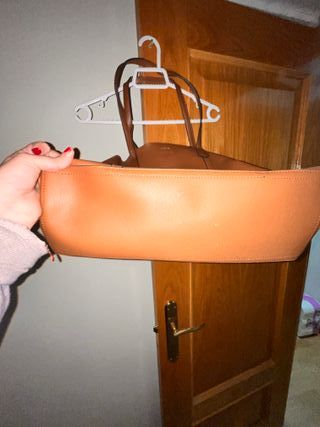 Bolso Prüne Cuero Marrón