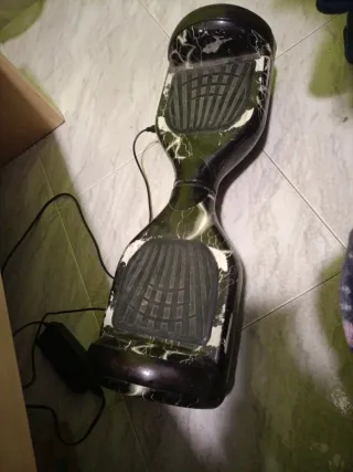 Hoverboard Negro con Diseño Rayo