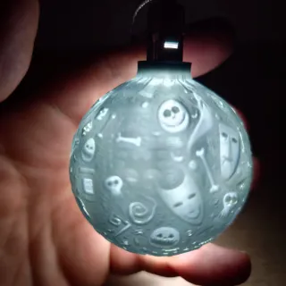 Bola Navidad Litofania Pesadilla antes de Navidad