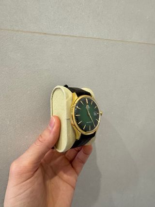 Reloj Orient Bambino Automático Piel Verde Dorado