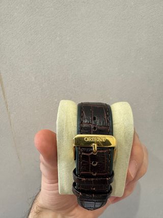 Reloj Orient Bambino Automático Piel Verde Dorado