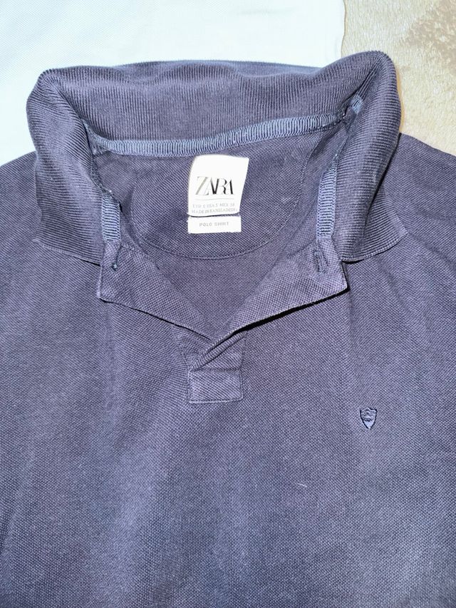 2 Polos Zara Talla S Azul y celeste