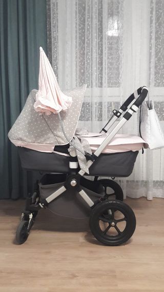 Bugaboo Camaleón gris y rosa